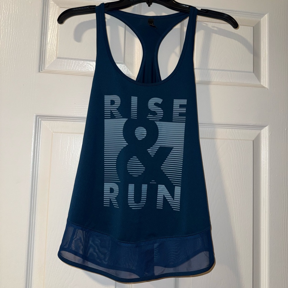 Aeropostale Live Love Dream LLD Teal Dry Fit Rise & Run Tank Top - Size S 💙